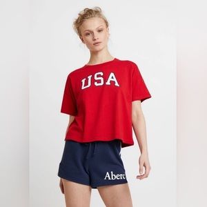 Abercrombie Americana Boxy Tee, XL